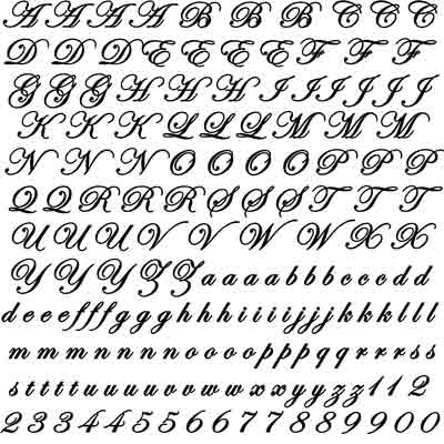 Decal Profusion Alphabet 2 / Gold